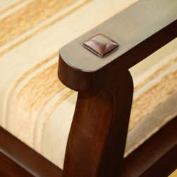 Metaphor | British Colonial-style Planter's Chair &mdash; Detail of Arm - Armchairs And Accent Chairs