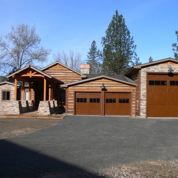 Hand Hewn Siding for River House
