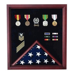 Extra Large Flag and Medal Display Case - Products