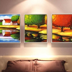 Nature's Harmony Wall Art Set of 3 - Prints And Posters