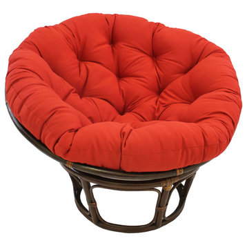 44-inch Solid Twill Papasan Cushion (Fits 42-inch Papasan Frame) - Ruby Red