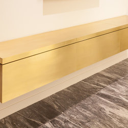 Brass side table - Console Tables