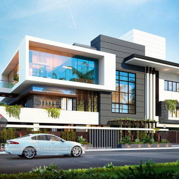 3D Exterior Rendering Of Modern Home- By 3D Power