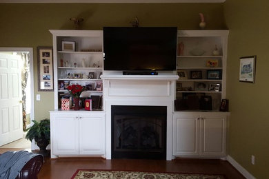 Inspiration for a timeless family room remodel in Other