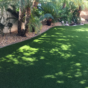 Back yards with Artificial Turf