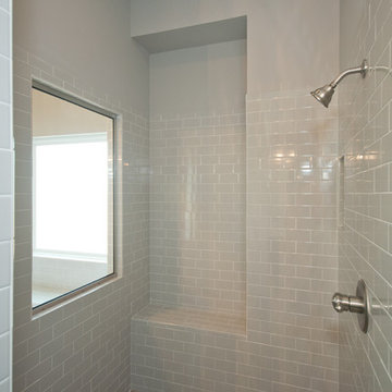 Walk-in Shower with Window and Built-in Seat