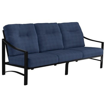 Kenzo Cushion Sofa, Obsidian Frame, Spectrum Indigo Cushion