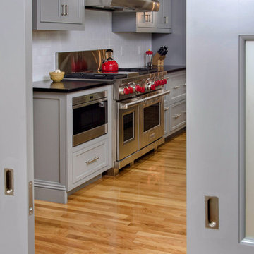 Custom Gray Kitchen - Boston Area