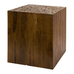 Teak Cube Table - Products