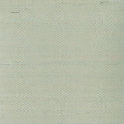 Mugen Light Green Grasscloth - Wallpaper