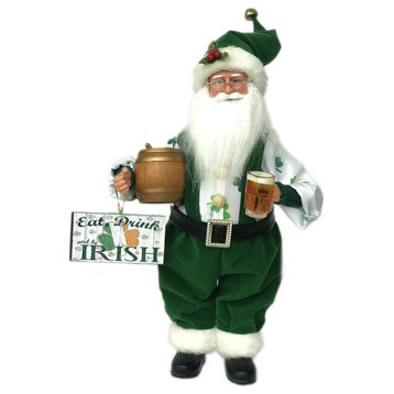 15" Eat, Drink, & Be Irish Santa