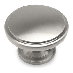 Cosmas - Oversized Cabinet Knob, Satin Nickel - Cabinet And Drawer Knobs
