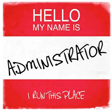 Hello My Name Is Administrator Textual Art on Wrapped Canvas
