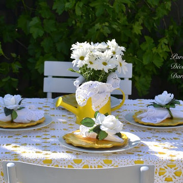 Spring Tablescape in the Garden