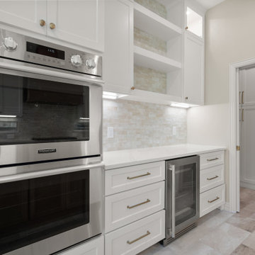 Double Wall Oven and Beverage Center Detail View