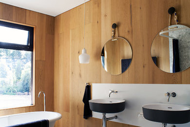 Design ideas for a contemporary bathroom in Sydney.