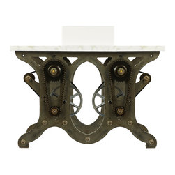 Bathroom Vanity, Vintage Style Industrial Machine Sink Base, Urban, Steampunk - Bathroom Vanities And Sink Consoles