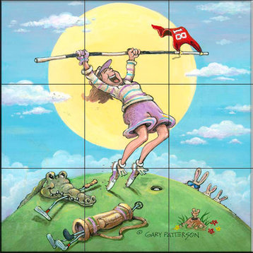 Tile Mural, Hole In One by Gary Patterson