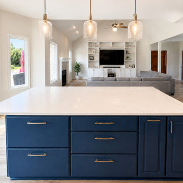 Open-Concept Kitchen & Living Room Remodel — Pittsboro, IN