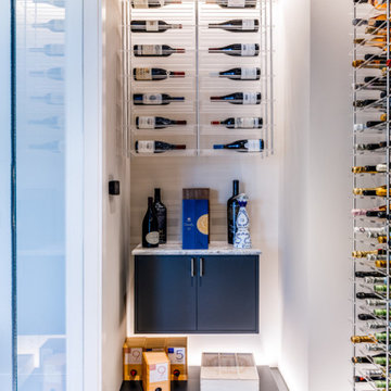 Striking Marble Wine Room