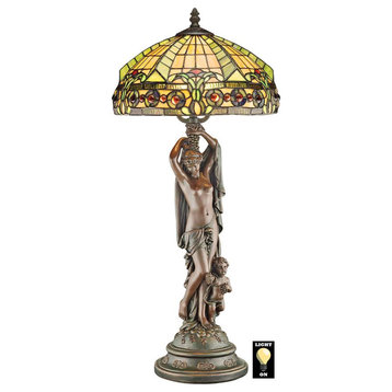 Design Toscano Lucina Goddess Of Light Desk Lamp