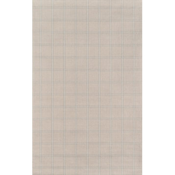 Erin Gates by Momeni Marlborough Dover Hand Woven Wool Area Rug, Beige, 3'6"x5
