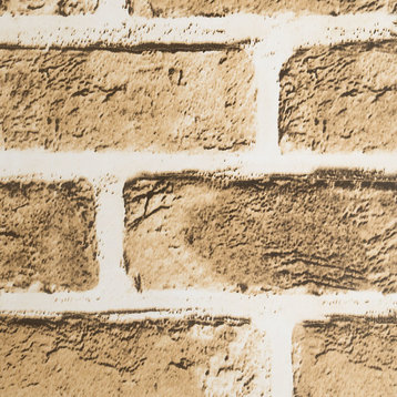 Khaki Brick - Self-Adhesive Wallpaper Home Decor(Roll)