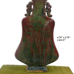 Chinese Red Glaze Ceramic Vase Container - Vases