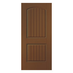 Pella&reg; Architect Series&reg; plank 2 panel arch entry door - Front Doors