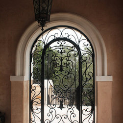 Iron Door Gate with transom - Front Doors