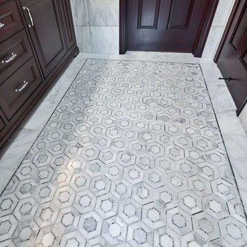 Marble bathrooms as part of whole house remodel