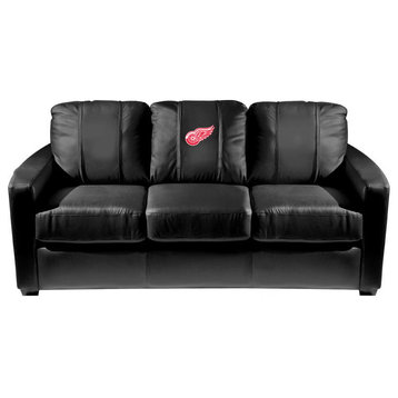 Detroit Red Wings NHL Silver Sofa