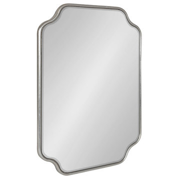 Plumley Framed Wall Mirror, Silver 18x24