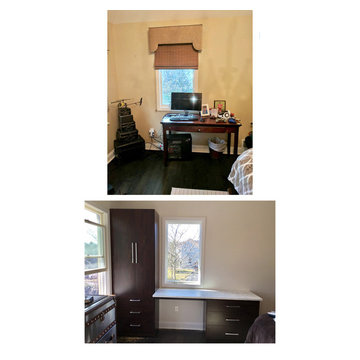 Custom desk and storage unit