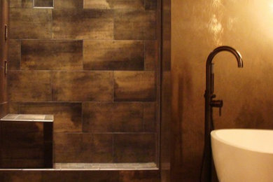 Bathroom - modern bathroom idea in Seattle