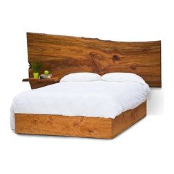 David Stine Woodworking - Michael Slab Bed - Beds