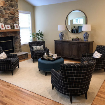 Perfectly Plaid Sitting Area