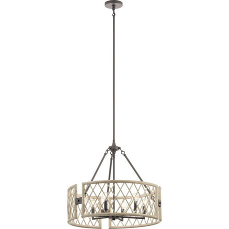 Kichler Lighting 52077WWW Rustic inspirations - 22.25 inches tall by 24.75 inche