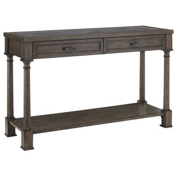 Riverdale Rd Sofa/Console Table, Gray Flannel/Slate