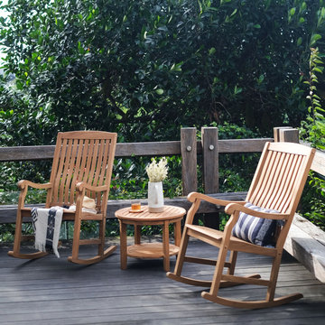 Teak Wood Porch Rocking Chair - Cambridge Casual