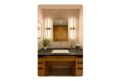 Inspiration for a mid-sized contemporary home design remodel in Atlanta