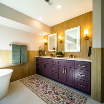 Colorful Primary, Guest & Powder Bathrooms