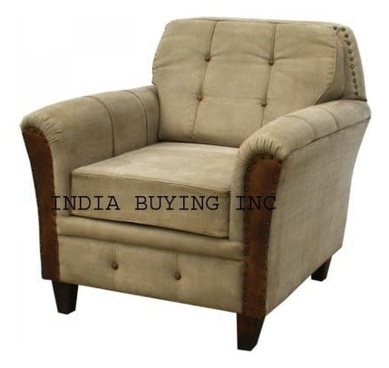 Industrial leather and canvas furniture from India buying inc