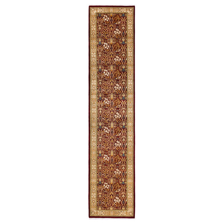 Mogul, One-of-a-Kind Hand-Knotted Runner Rug  - Red, 2' 6" x 12' 0"
