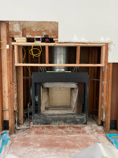 how to finish zero clearance fireplace?
