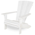 Douglas Nance - Baywind Adirondack Chair - The classic and graceful beauty of weathered white adorn our Baywind teak furniture. With a special application process that will endure the rain and sun, our weathered white teak brings a coastal look to the Baywind Adirondack Chair. The premier design offers a deeply contoured back, wide arms and a comfortable, curved seat. The chair whispers comfort and relaxation as you sit and rest. This teak adirondack chair has a matching footrest and side table.