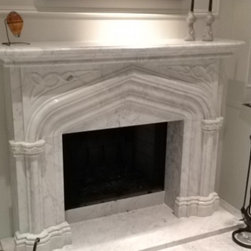 White Marble Fireplace Surrounds - Indoor Fireplaces