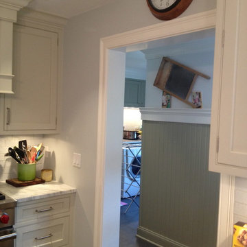Custom Transitional White Kitchen in Ridgefield, CT