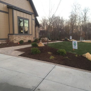 New Home Landscape on the Golf Course