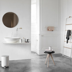 Norm - Towel Ladder White/Light Oak - Towel Rails and Hooks